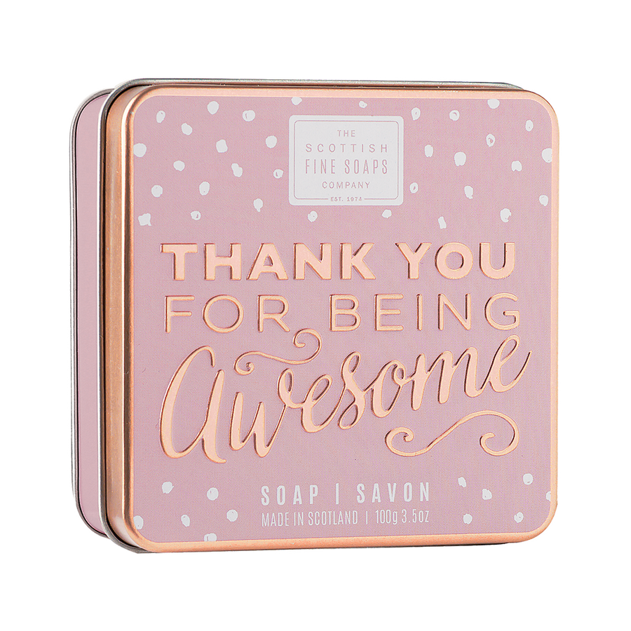 The Scottish Fine Soaps - THANK YOU FOR BEING AWESOME - Soap in a Tin